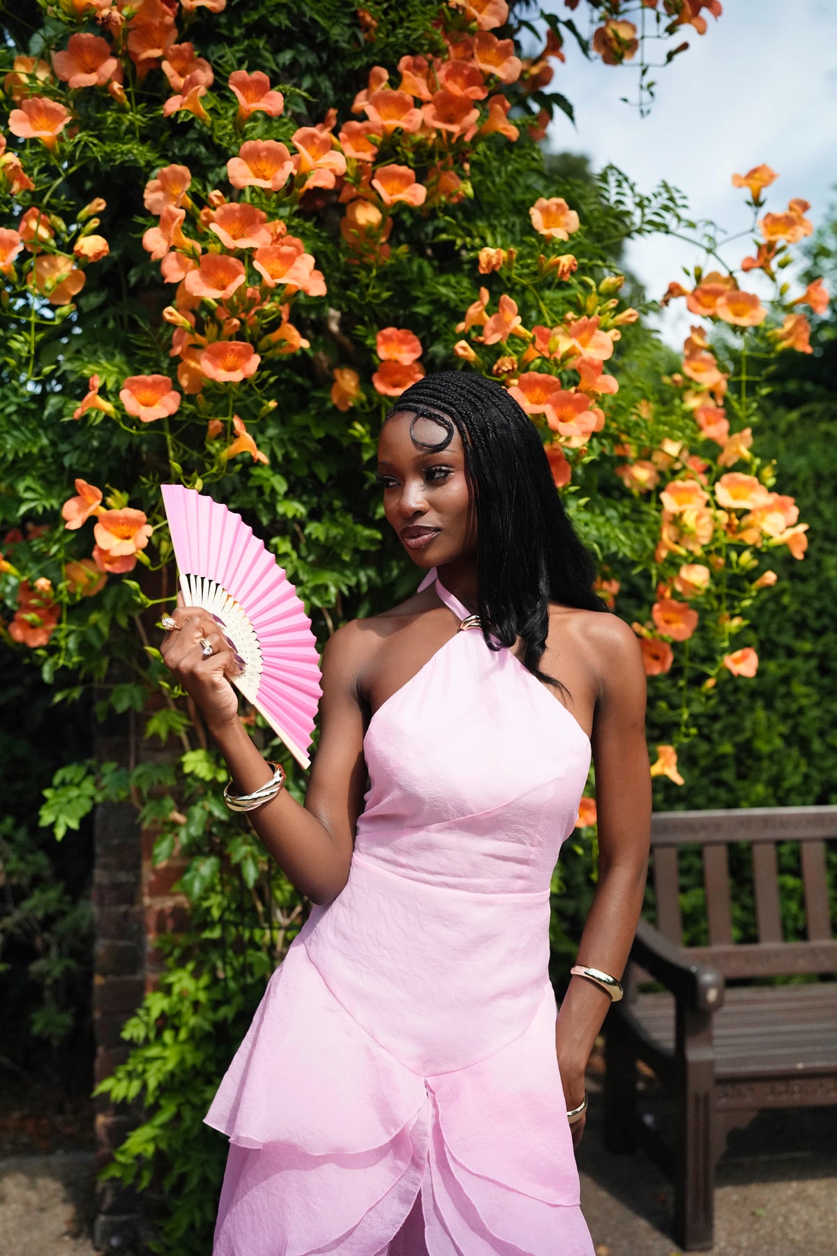 Anica High-Low Maxi Dress - Blushing Pink